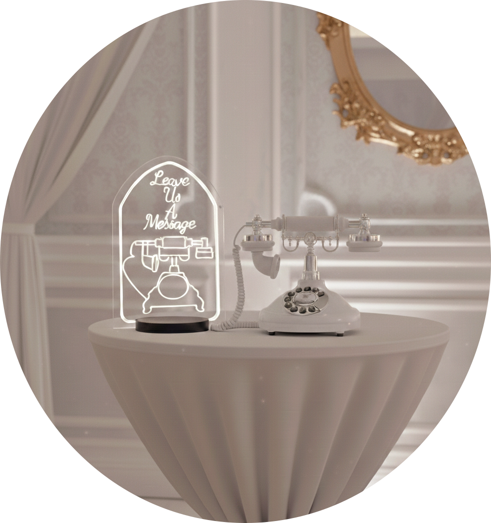 Telefon retro Audio Guestbook